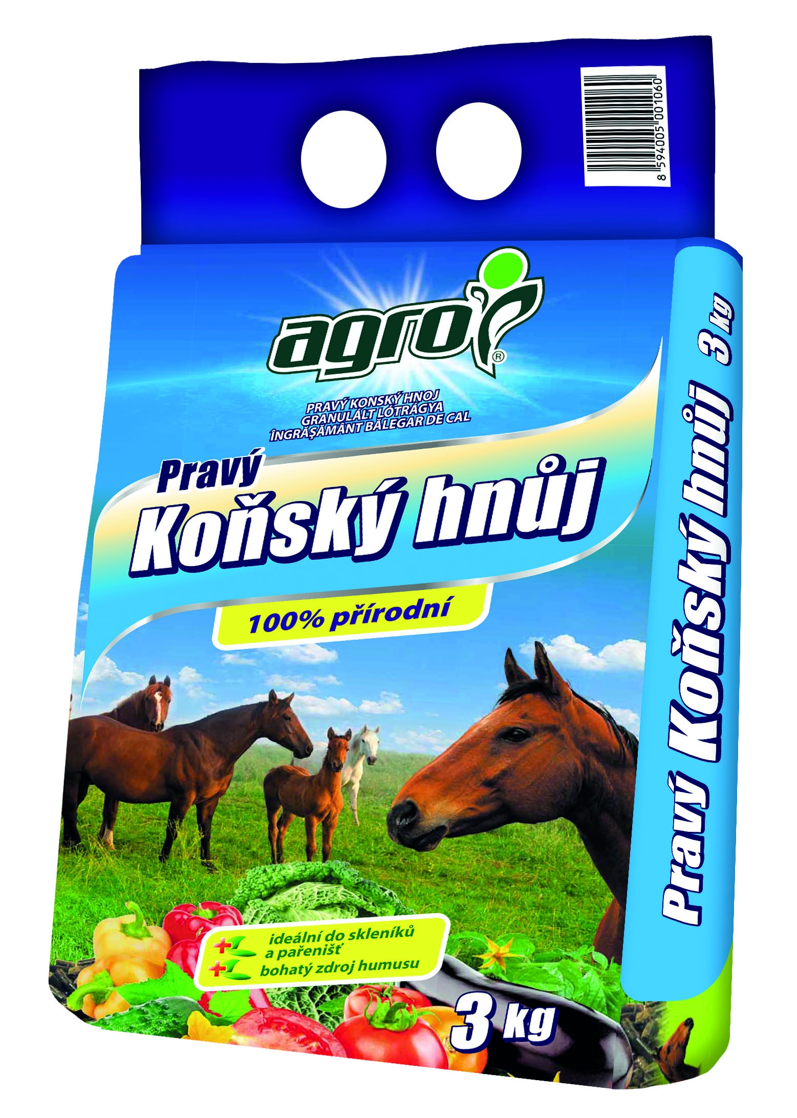 AGRO Koňský hnůj 3kg